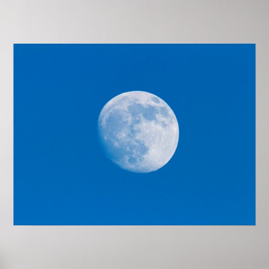 Volle Maan Boven De Stad Montreal Poster (Voorkant)