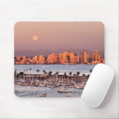 Volle maan boven San Diego Muismat (Met muis)