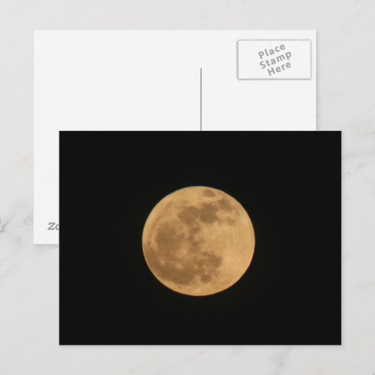 volle maan briefkaart (Voorkant / Achterkant)