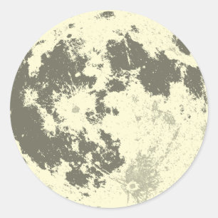 Volle Maan Bright Supermoon Ronde Sticker