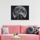 Volle Maan Canvas Afdruk (Insitu (Woonkamer))