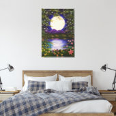 Volle Maan Canvas Afdruk (Insitu (Slaapkamer))