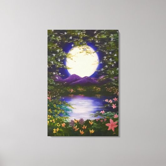 Volle Maan Canvas Afdruk (Voorkant)