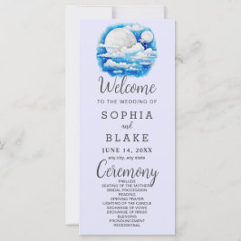 Volle Maan Celestial Stars Lavendel Trouwprogramma