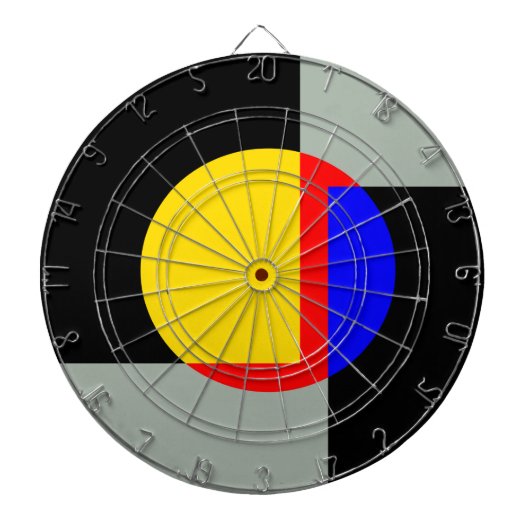 volle maan dartbord (Voorkant)