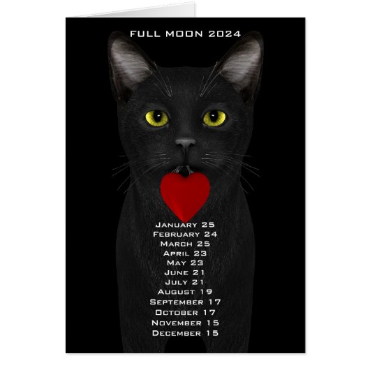 Volle Maan dateert 2024 US Oostelijke Datum (Voorkant)