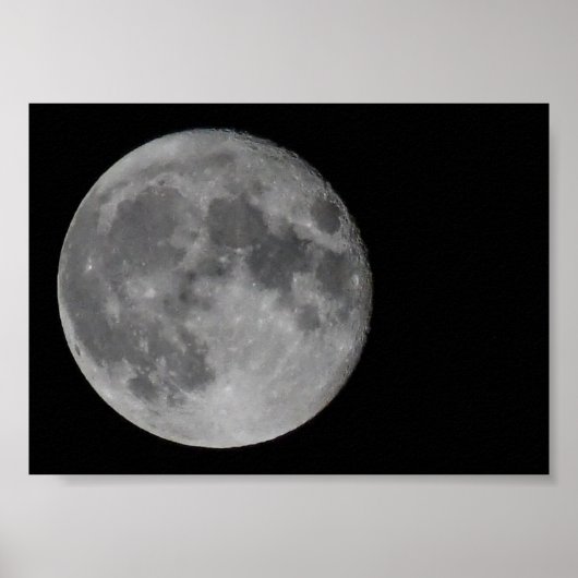 Volle Maan Detail Poster (Voorkant)