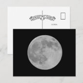 Volle maan dichtbij briefkaart (Voorkant / Achterkant)