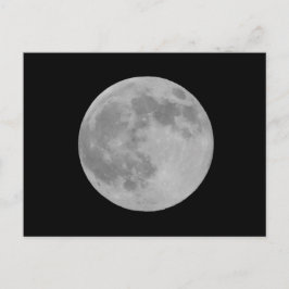 Volle maan dichtbij briefkaart
