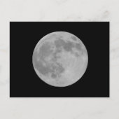 Volle maan dichtbij briefkaart (Voorkant)