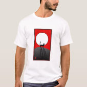 Volle maan en kat t-shirt (Voorkant)