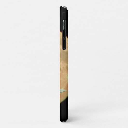 Volle maan en rode roos gepersonaliseerd Case-Mate iPhone case (Achterkant/links)