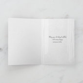 Volle maan en zeilboot op oceaan verjaardag kaart (Binnen)