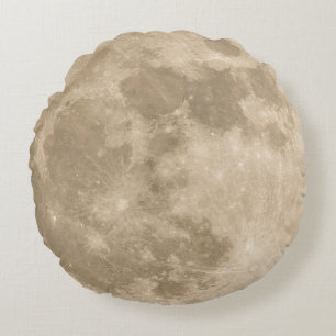 Volle maan en ZonneVerduistering om Hoofdkussen Rond Kussen