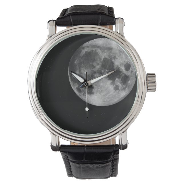 Volle maan eWatch Horloge (Voorkant)