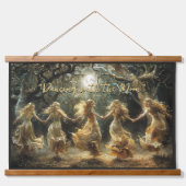 Volle Maan Fairy Dance Tapestries Hangend Wandkleed (Voorkant)