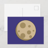 Volle Maan Feestdagenkaart (Voorkant / Achterkant)