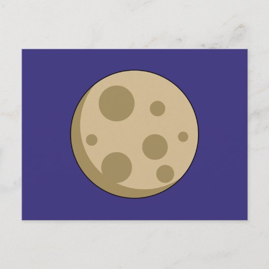 Volle Maan Feestdagenkaart (Voorkant)