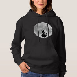 Volle Maan Galaxy Cat Hoodie