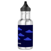 Volle maan glimlachen met wolken: waterfles (Rechts)