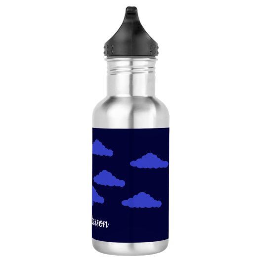 Volle maan glimlachen met wolken: waterfles  (Rechts)