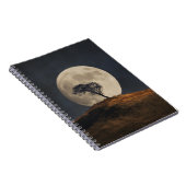 Volle Maan Golden Hill Tree Notitieboek (Rechterzijde)