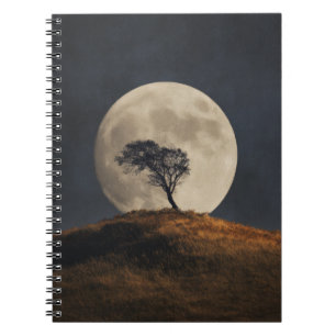 Volle Maan Golden Hill Tree Notitieboek