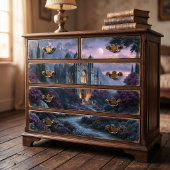Volle Maan Gotisch Fantasie Kasteel Decoupage Tissuepapier