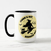 Volle maan grappige Halloween bruist van hekserige Mok (Links)