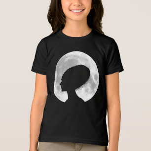 Volle Maan Griezelige Enge Halloween Griezelfun Tri-Blend Shirt