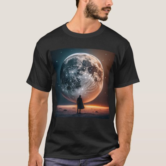 Volle Maan Groeten Lone Reiziger T-shirt (Voorkant)
