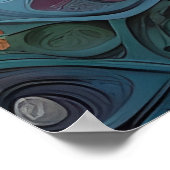 Volle Maan Halloween Paardrijder Poster (Hoek)