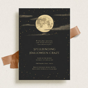 Volle Maan Halloweenfeest Kaart