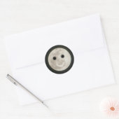 Volle maan Happy Face Sticker (Envelop)
