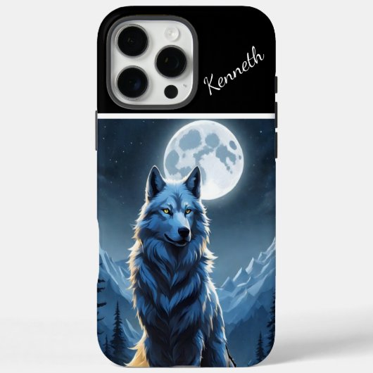 Volle Maan Hoogtepunten Howling Wolf Case-Mate iPhone Case (Achterkant)