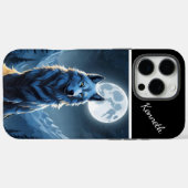 Volle Maan Hoogtepunten Howling Wolf Case-Mate iPhone Case (Achterkant (horizontaal))