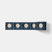 Volle Maan in een Basketbalnet Grosgrain Lint (Voorkant)
