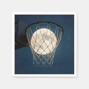 Volle Maan in een Basketbalnet Servet