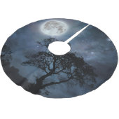 Volle Maan in een Sterrenhemel Kerstboom Rok (Gekanteld)