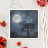 Volle Maan in een Sterrenhemel Servet (Insitu)