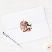 Volle Maan in Herfst Fee Stickers (Envelop)