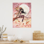 Volle Maan in Herfst Sprookje Poster (Keuken)
