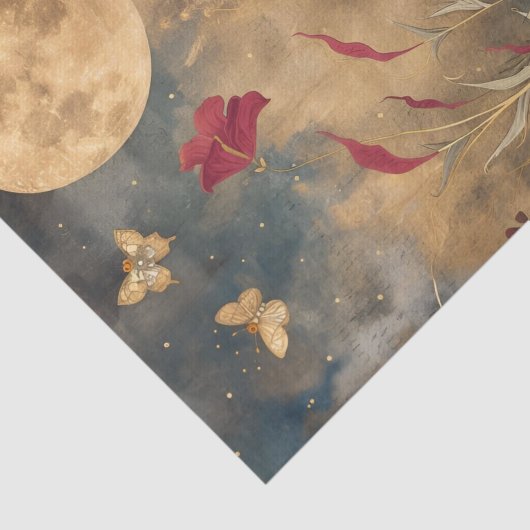 VOLLE MAAN IN WEIDE DECOUPAGE TISSUEPAPIER (Detail)