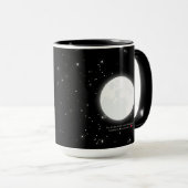 Volle maan Inspirerend Mok (Voorkant rechts)