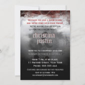 Volle Maan Kerkhof Droom Halloweenfeest Uitnodigin Kaart (Achterkant)