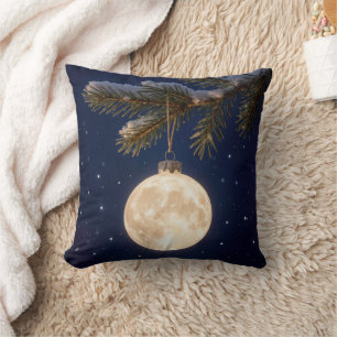 Volle maan kerstversiering kussen