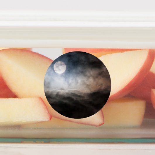 volle maan labels (Aangebracht)