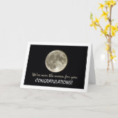 Volle Maan Landschap Kaart (Gele Bloem)