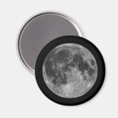 Volle Maan Maan Afbeeldingen vanuit de ruimte Magneet (Voorkant / Achterkant)