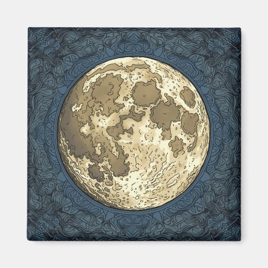 volle maan magneet (Voorkant)